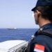 Chinese Navy escorting commercial cargo ships in Red Sea
