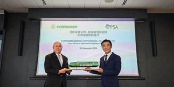 PSA Singapore and Evergreen Marine launch JV for container terminal operations