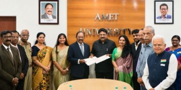 Xavier Britto launches logistics education centre with AMET