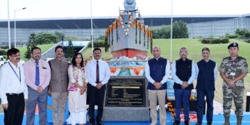 GRSE Unveils 20-Metre Project 17A Frigate Model at Kolkata Airport