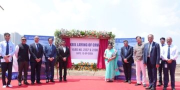 GRSE lays keels for two coastal research vessels for GSI