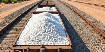 Kutch cargo terminal, salt train