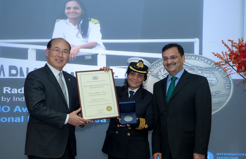 CAPT. RADHIKA MENON, SCI RECEIVES 2016 IMO BRAVERY AWARD @IMOHQ LONDON