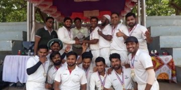 Allcargo Logistics lifts the 18th MANSA Champions Cricket Trophy