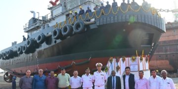 MSME shipyard in Gujarat builds 25 tonne bollard pull tug for Indian Navy