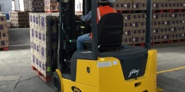 Godrej Material Handling launches the new Bravo Electric Three-Wheel Forklift