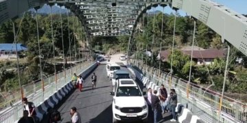 Double lane steel arch bridge inaugurated over Sibo River in Arunachal Pradesh