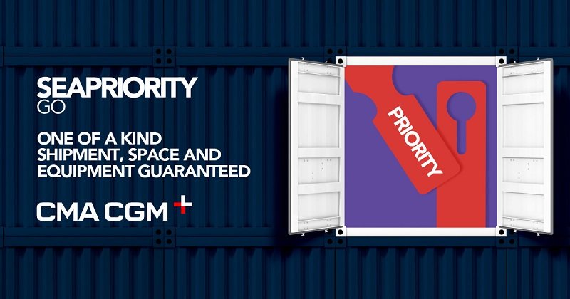 CMA CGM launches SEAPRIORITY Go, a new solution in the CMA CGM+ portfolio that guarantees priority transportation of goods