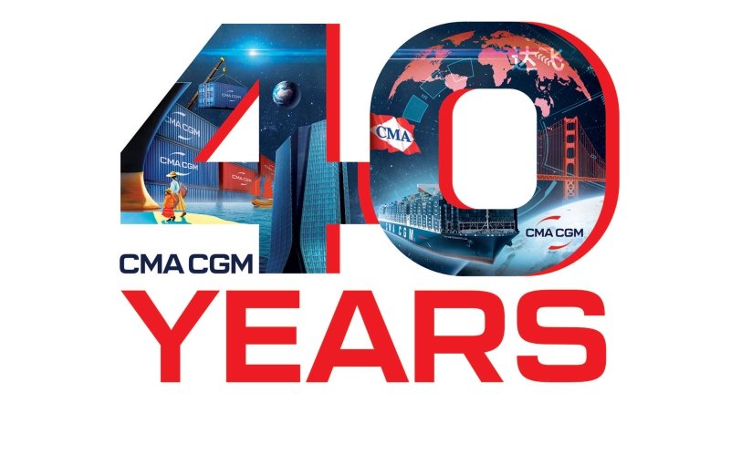 CMA CGM unveils the logo of its 40th anniversary