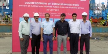 JNPT receives delivery of 6 new eRTGCs