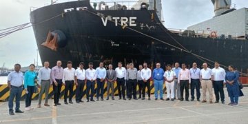 JNPA gets a major boost in coastal shipping, welcomes 22,000 MT Coastal Cargo ship M.V. VTRE