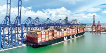 Colombo port welcomes one of the world’s largest container Vessels