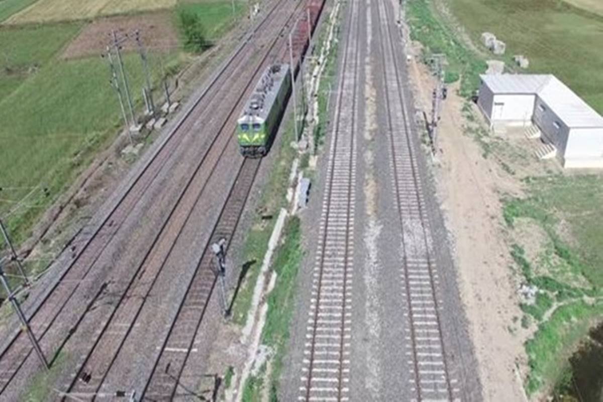 New electrified broad gauge DFCCIL double rail line completed