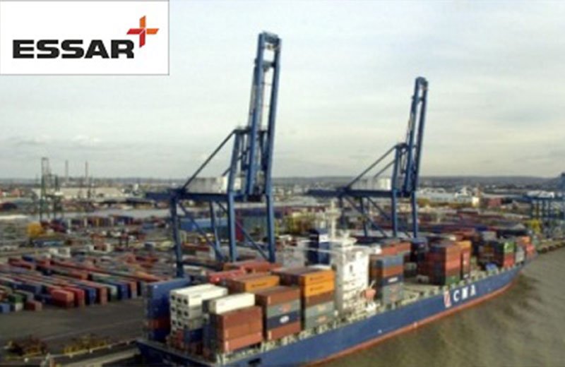 ESSAR PORTS CARGO HANDLING UP 35% IN Q2