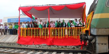 FLAGGING-OFF CEREMONY OF DLI’S “FIRST EXPORT TRAIN” FROM “INTEGRATED LOGISTICS PARK AT BORKHEDI”