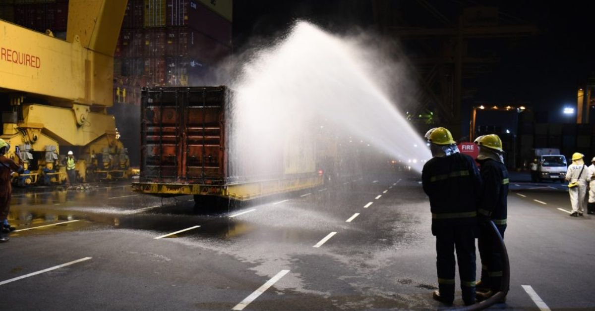 Fire averted on MV MSC CAPETOWN III at Jaya Container Terminal