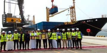 First commercial container ship call by Pacific International Lines at Hutchison Ports Jazan  