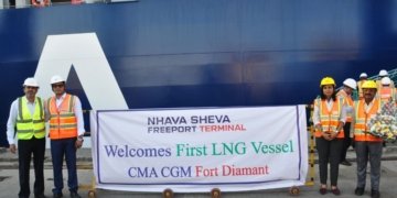 CMA CGM’s LNG-powered vessel arrives in India, marking a milestone in sustainable shipping