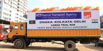 FIRST CARGO VAN LEAVES FOR INDIA UNDER BBIN DEAL