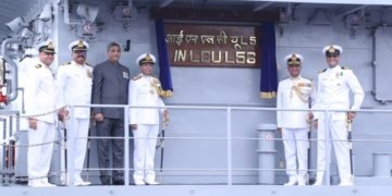 GRSE built 100th Warship IN LCU “L-56” Commissioned