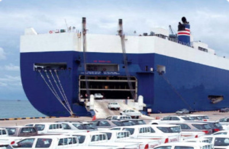 Hyundai cars moved to Chennai Port by rail