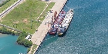 First STS operation for liquid cargo at Hambantota International Port