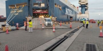 Japan’s first car shipment lands at Hambantota Port