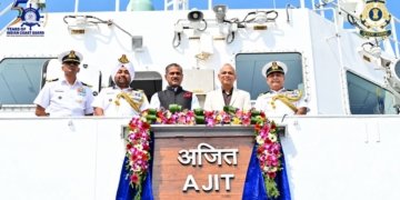 ICGS Ajit Commissioned at Goa Shipyard