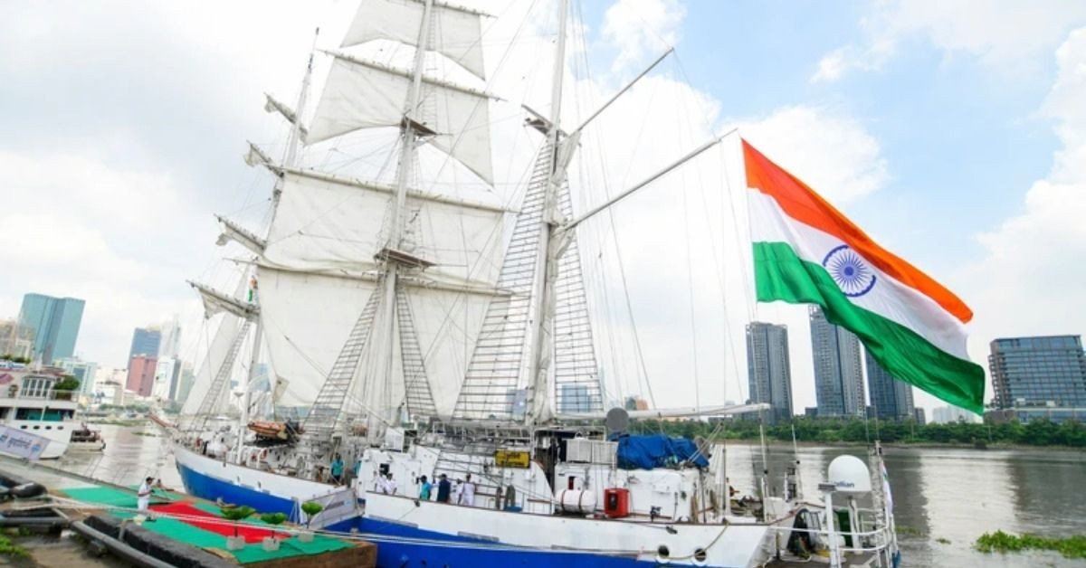 INS Sudarshini sets sail on Epic 22,000 Nautical Mile ‘Lokayan 26’ Global voyage