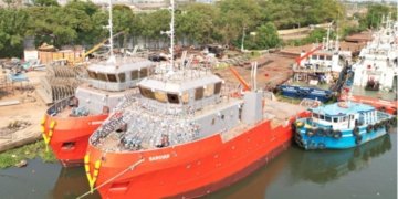 Indian Register of Shipping classed tugs – Sonalika and Sarovar launched in Kakinada