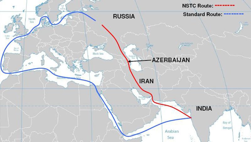 INDIA, RUSSIA AND IRAN CONSIDER INTERMODAL ROUTE