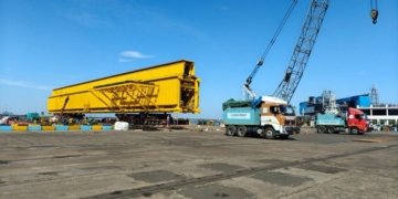J M Baxi executes bridge module load-in at Krishnapatnam Port