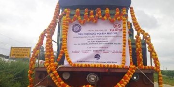 Kia Motors India begins using Indian Railways to transport its cars
