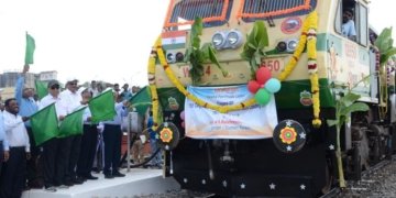 Karaikal Port flags off 150th Rake from Mechanized Bulk Cargo Handling System