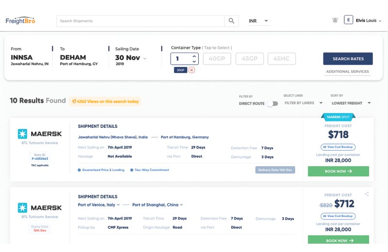 FreightBro becomes the first Indian company to integrate Maersk Spot on its digital platform