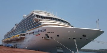 Costa Serena to home port In Mumbai