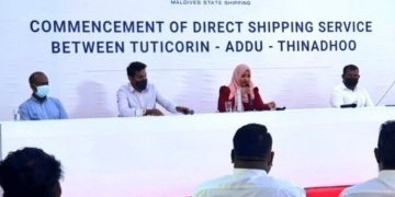 Cargo shipping service between India and Thinadhoo