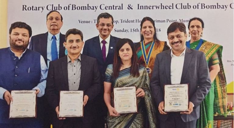 Shri Neeraj Bansal, Chairman-in-Charge JNPT facilitate by Rotary Club of Bombay Central