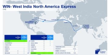 Ocean Network Express announces service between West India and Savannah