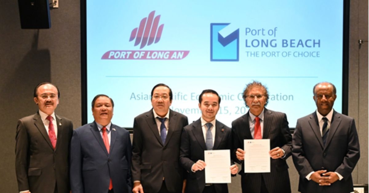 Letter of intent signing ceremony held by Port of Long Beach and Long AN International Port