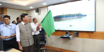 First cargo ship carrying 1,000 t of stones from Bhutan arrives in Bangladesh