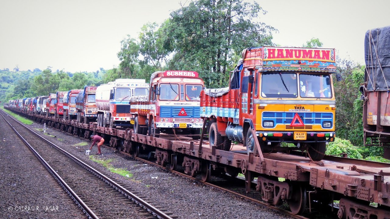 Ro-Ro train maiden run from Karnataka to Maharashtra